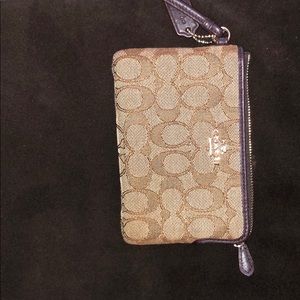signature coach wristlet